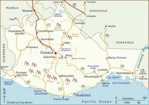 Interactive Map of Oaxaca, Mexico