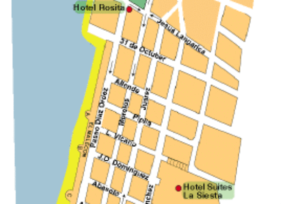 Map of Puerto Vallarta hotels - north side