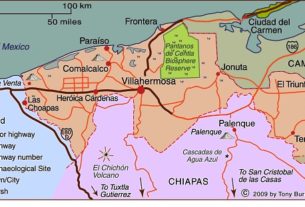 Interactive Map of Tabasco, Mexico