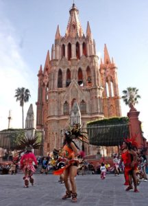 Performing in the church square. © Tara Lowry, 2015