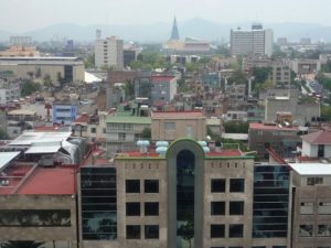 The view northwards along Arriaga Street in Mexico City © Anthony Wright, 2012