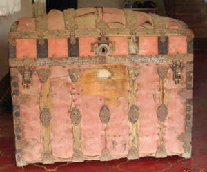 Paula Koch's old wooden trunk