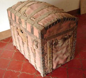 The trunk was designed for travel with handles on each end