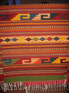 A rug from Teotitlán del Valle (Oaxaca) takes its colors from natural dyes. © Alvin Starkman 2007