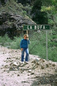 My arrival in La Bufa in Mexico's Copper Canyon increased its population to 11. I understand that the town now has more than 50 residents. © Geri Anderson 2001.