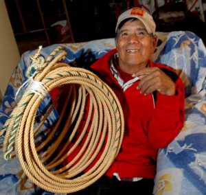 Isidro Diaz, the grand old ropemaker of San Miguel Cuyutlan, Mexico © John Pint, 2012