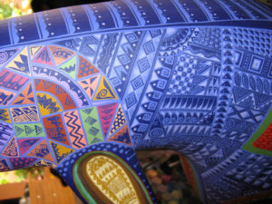 This photo reveals the intricate, hand-painted details that cover a carving by Oaxaca's Jacobo Angeles. © Alvin Starkman 2008