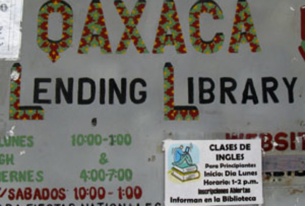 The Oaxaca Lending Library (OLL) has been in existence for over 40 years, and is one of the largest English language libraries in all of Mexico. © Alvin Starkman, 2011