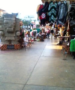 Visitors to Tijuana enjoy shopping for Mexican handicrafts in shops such as these, on Avenida Revolucion © Henry Biernacki, 2012