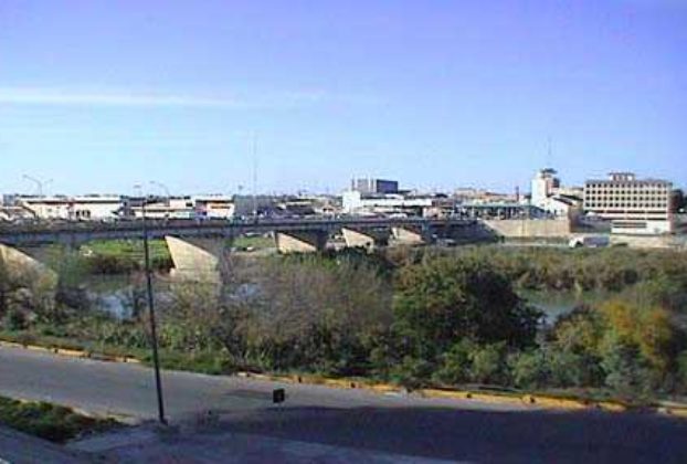 The International Bridge linking Laredo, Texas with Nuevo Laredo, Talaulipas