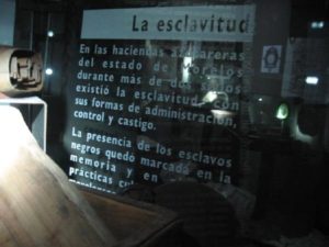 The Zapata Route in Morelos Part 1: Details of a display about slavery at the Museo Casa de Zapata. © Julia Taylor 2007