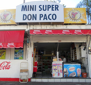 Small neighborhood groceries like this can be found all over Mexico. © Daniel Wheeler, 2010