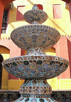 Fountain in the ex-hacienda