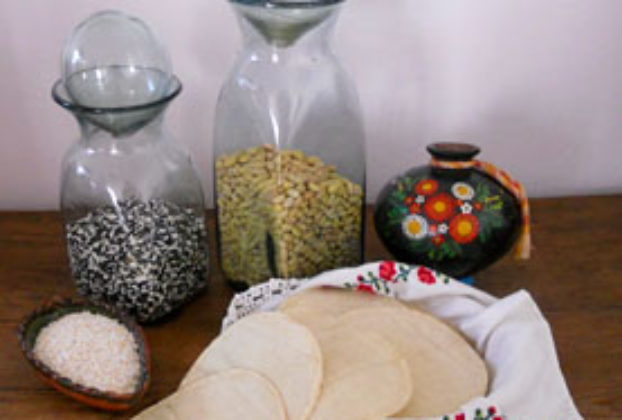 Amaranth seeed, beans of all kinds and corn tortillas are gluten-free food staples in Mexico © Daniel Wheeler, 2012