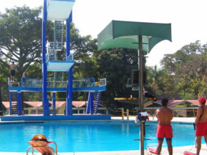 Stairs to a water slide... and no one waiting in line! © Julia Taylor 2008