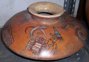 Vessel with Classic era Maya motifs