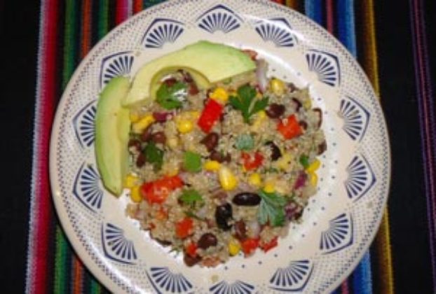 Mexican black bean and quinoa salad © Karen Hursh Graber, 2012