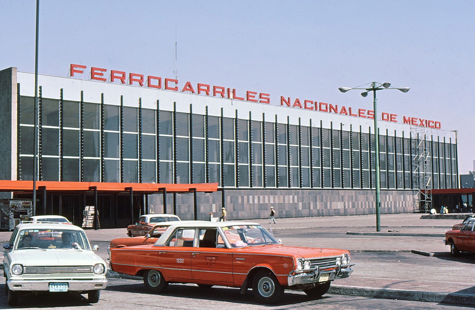 Buenavista Railway Station, Mexico City. 1977. Image believed to be in public domain.