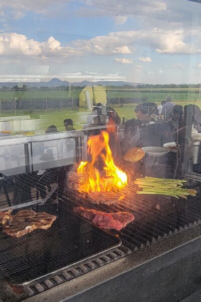 Restaurant with a view. Santa Elena Vineyard © 2024 Jane Simon Ammeson.