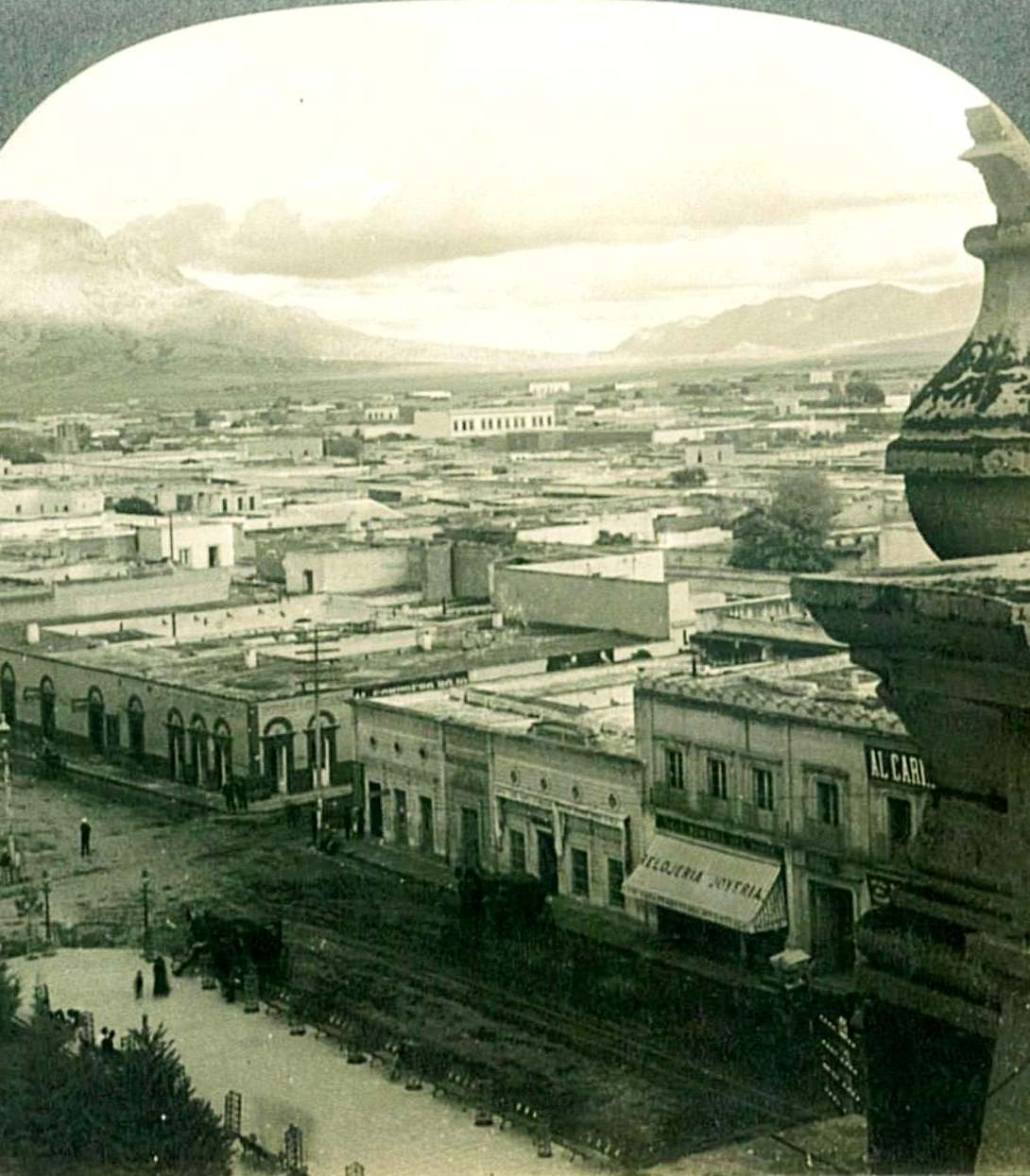 The city of Chihuahua from the tower of the Cathedral, ca.1909.